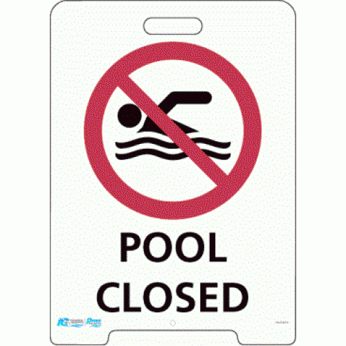 Pavement A-Frame Sign - Pool Closed