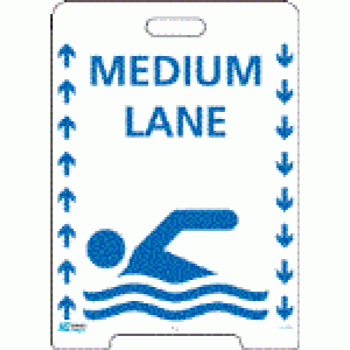 Pavement A-Frame Sign - Medium Lane