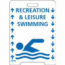 Pavement Sign - Recreation & Leisure Swimming