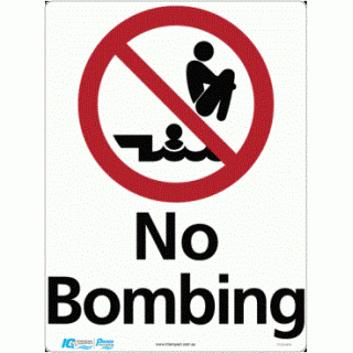 No Bombing Prohibition Sign