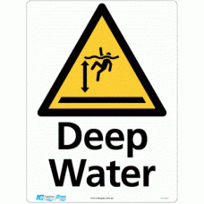 Deep Water Triangle Warning Sign