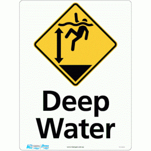 Deep Water Diamond Warning Sign