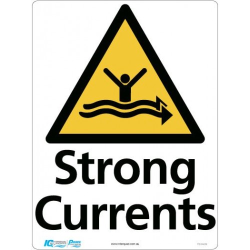 STRONG CURRENTS TRIANGLE WARNING SIGN