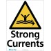 STRONG CURRENTS TRIANGLE WARNING SIGN